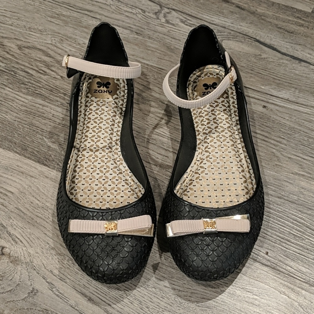 Zaxy ballet flats with ankle strap
